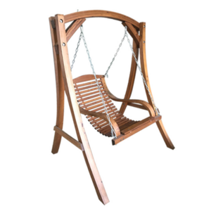 Patio Swing - Waterproof wooden chair  for Garden Patio Outdoor single Swing , Dustproof for Patio Yard Swing