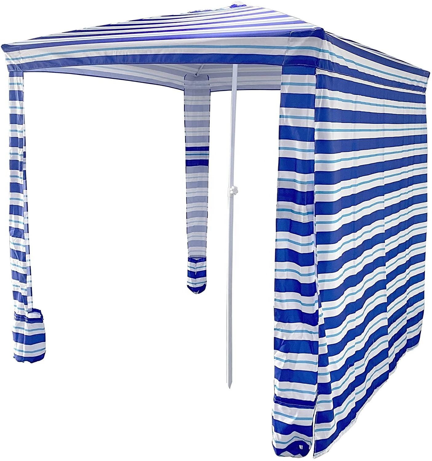 Beach Cabana Portable Beach Shade, Quick Easy Set Up Beach Umbrella, Included Privacy Side Wall, Pop Up