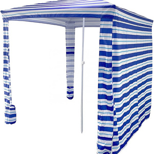 Beach Cabana Portable Beach Shade, Quick Easy Set Up Beach Umbrella, Included Privacy Side Wall, Pop Up