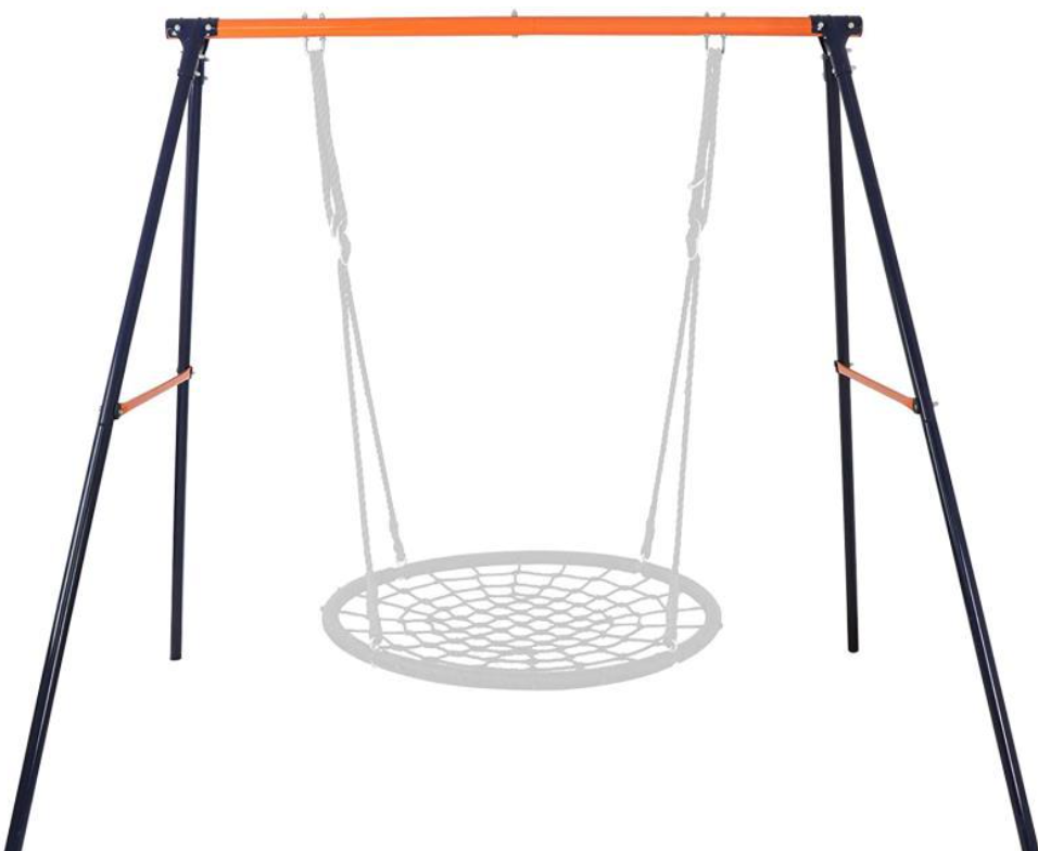 playground swings kids round PE rope net tree swing