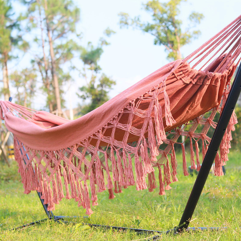 Fringed hammock photography prop outdoor hammock outdoor camping hanging hammock