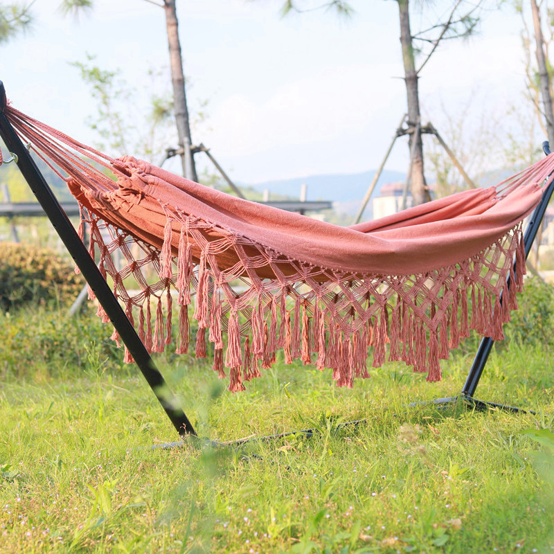 Fringed hammock photography prop outdoor hammock outdoor camping hanging hammock