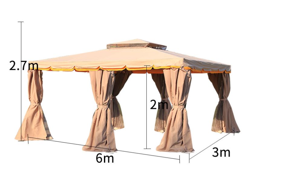 Large Outdoor Awning Stall Roman Tent Umbrella for Courtyard Car Advertising Campaign Four-Legged Gazebo in Arches Category