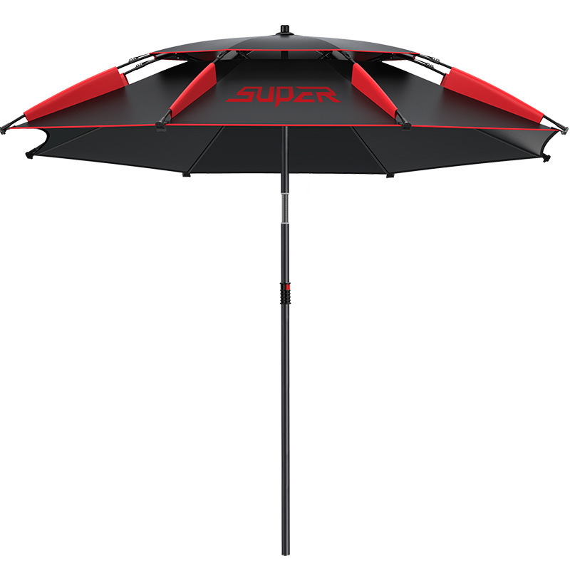 Fishing umbrella 2.4m new double-layer vinyl Source factory wholesale Reinforced universal vinyl rain protection sun protection