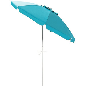 Hot 2m aluminum bar beach umbrella with turning spiral field cutting beach umbrella portable sun fishing umbrella