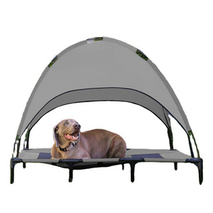 Tent-style elevated dog bed With canopy elevated bed pet outdoor gear shade pet tent dog camp bed cage