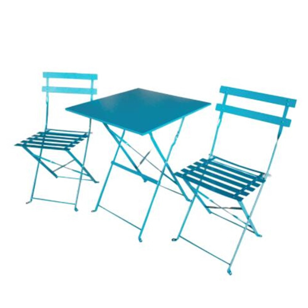 high quality light weight bistro set comfortable metal folding table chairs set Garden patio Outdoor furniture