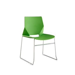 Reception and negotiation chair Plastic solid steel chair simple conference room chair