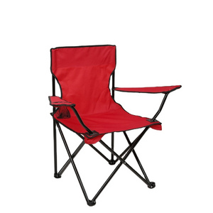 Heavy Duty Folding Camping Chairs, Lawn Chair,Lumbar Back Support  Quad Arm Chair Armrest Cup Holder