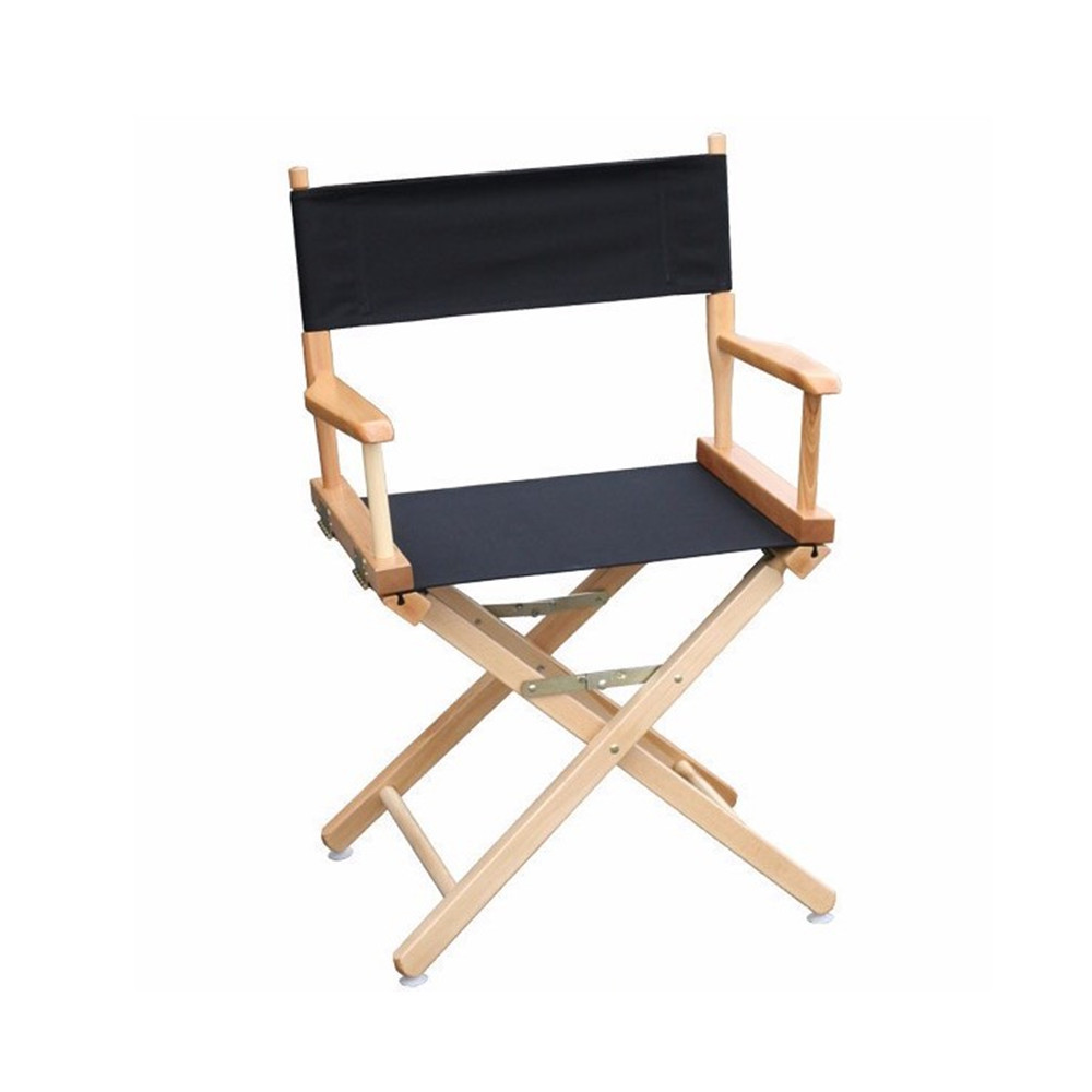 Hotsale portable outdoor wooden folding director chair black professional makeup artist chair