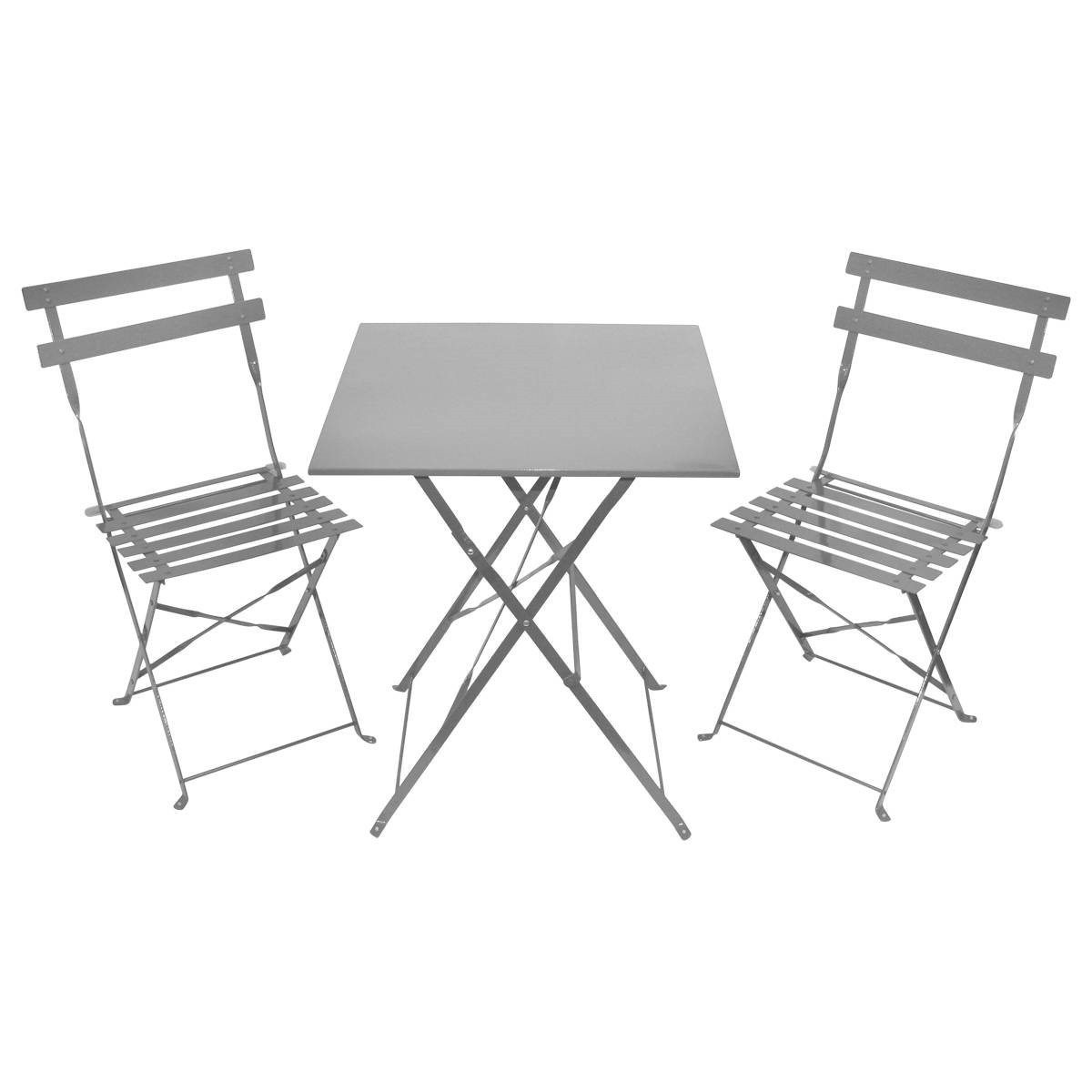 high quality light weight bistro set comfortable metal folding table chairs set Garden patio Outdoor furniture