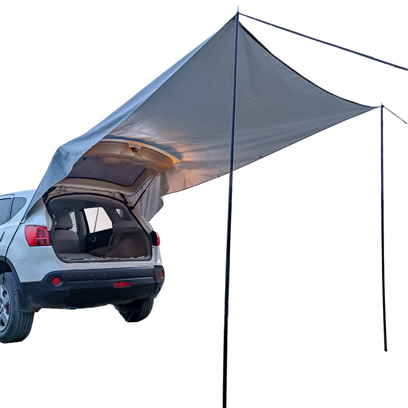 Cross-Border Outdoor Car Rooftop Tent from South Korea Practical Trunk Canopy for Camping Sun and Rain Shade