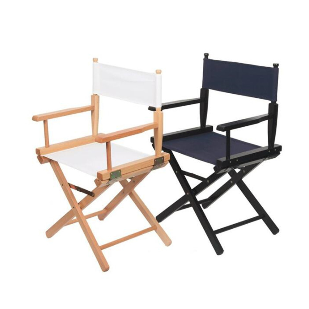 Hotsale portable outdoor wooden folding director chair black professional makeup artist chair