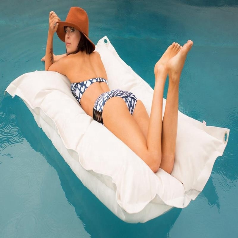 Swimming Pool Floating Bean Bag Cover Waterproof Reading Relaxing Soft Lounge Chair Sofa, water play accessories.