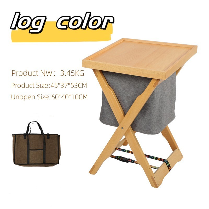 Outdoor camping foldable camping table picnic BBQ household storage rack Travel portable multi-layer storage rack