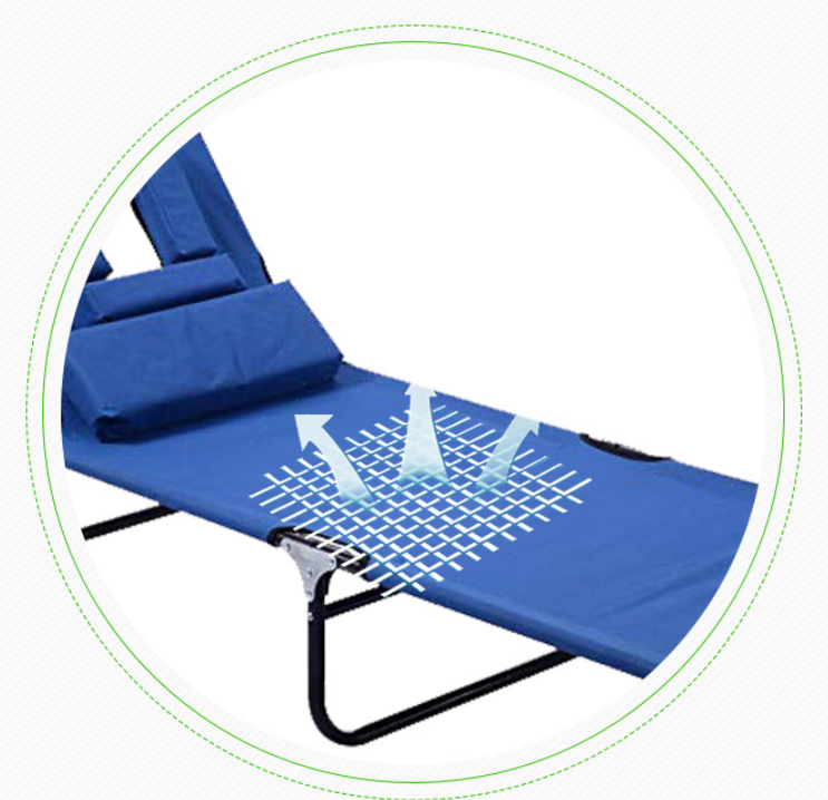 Outdoor lie-in balcony lounge wicker chair outdoor patio lounge chair Villa swimming pool lie-in folding wicker beach chair