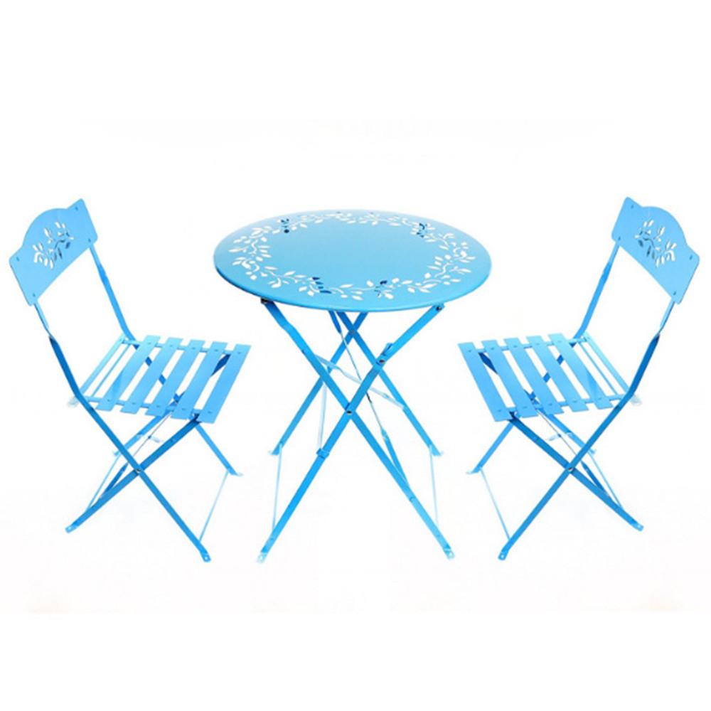 3-Piece French Cheap Floral Bistro Set - Outdoor Conversation Set for Patio, Yard, Garden