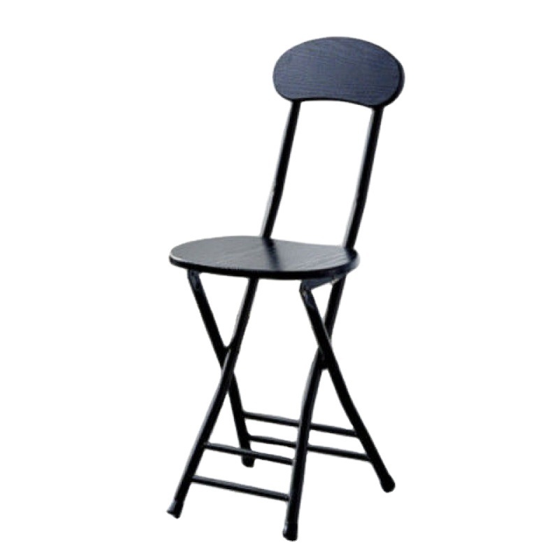 Collapsible stool folding family dining chair back training chair simple computer chair folding stool stand independently