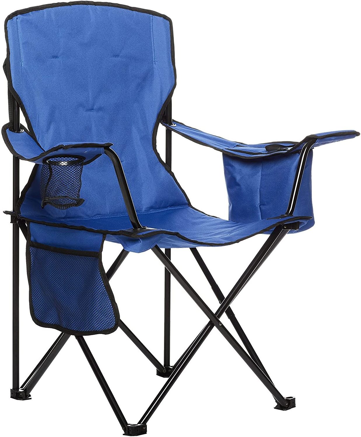 Basics Portable Camping Chair Modern Design Metal Folding Beach Chair for Outdoor Furniture for Park Picnic Beach Backyard Use