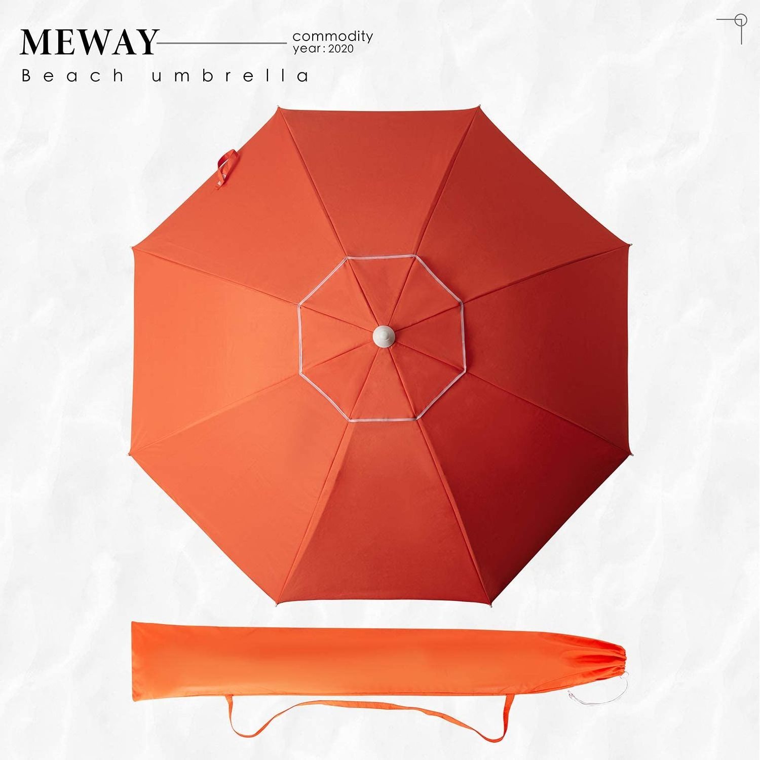 6.5ft Portable Beach Umbrella with Sand Anchor Tilt Mechanism UV 50+ Protection Sunshade Garden Outdoor Patio Umbrellas Bases