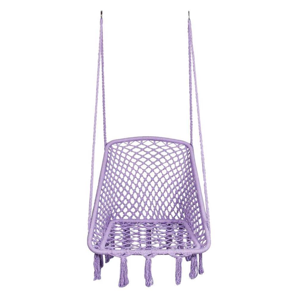 Hammock Chair Hanging Rope Distinctive Cotton Canvas Swing seat Chair for Yard Bedroom Porch Indoor Outdoor Patio garden