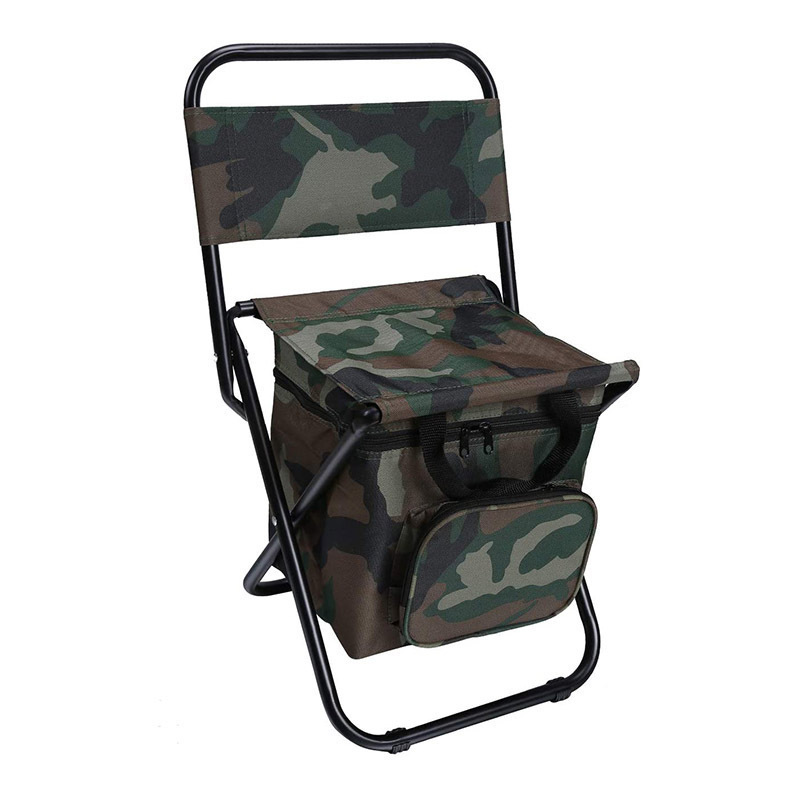 Modern Portable Outdoor Folding Ice Pack Chair 3-in-1 Insulated Storage for Recreational Camping Park Fishing