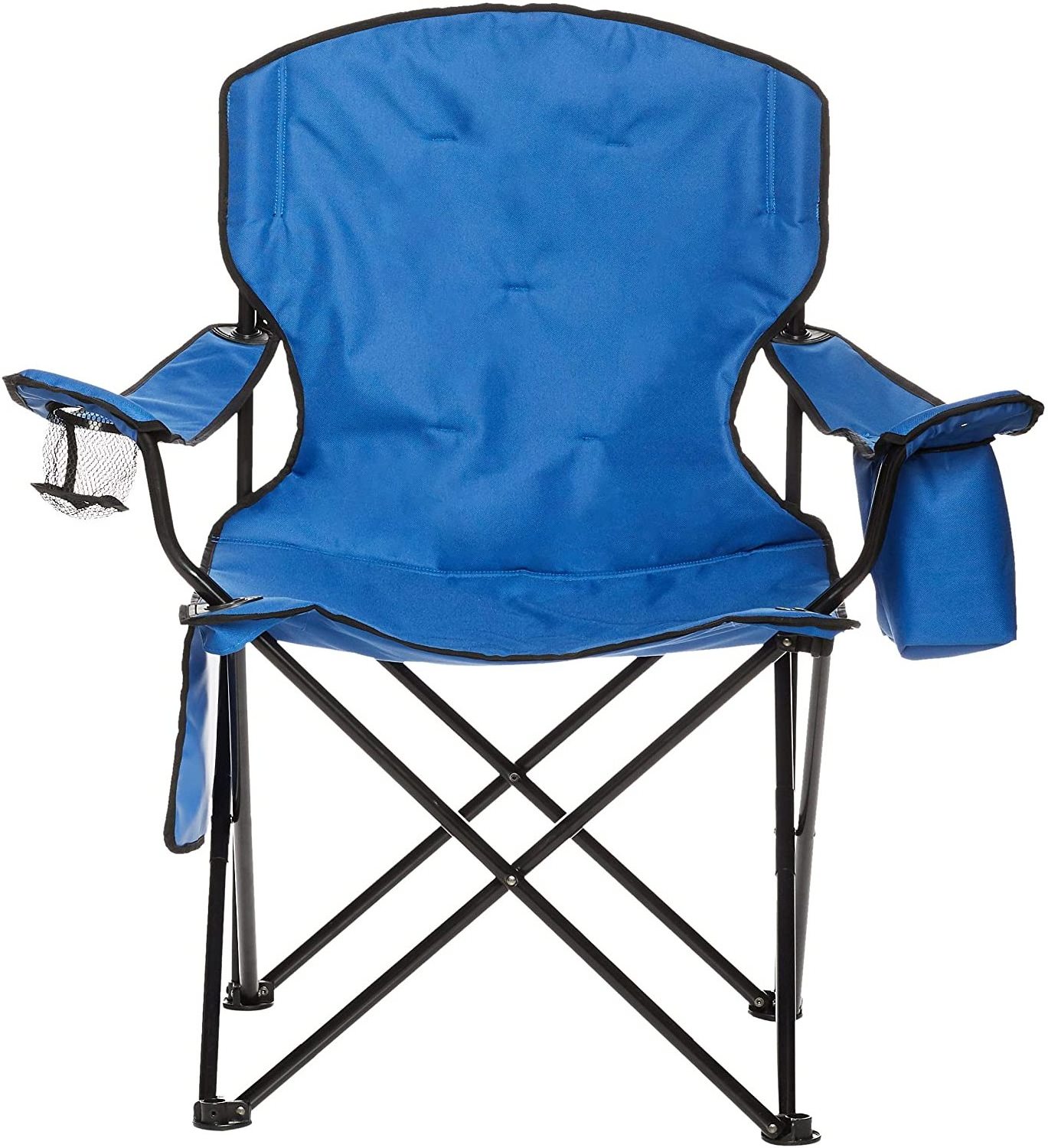 Basics Portable Camping Chair Modern Design Metal Folding Beach Chair for Outdoor Furniture for Park Picnic Beach Backyard Use