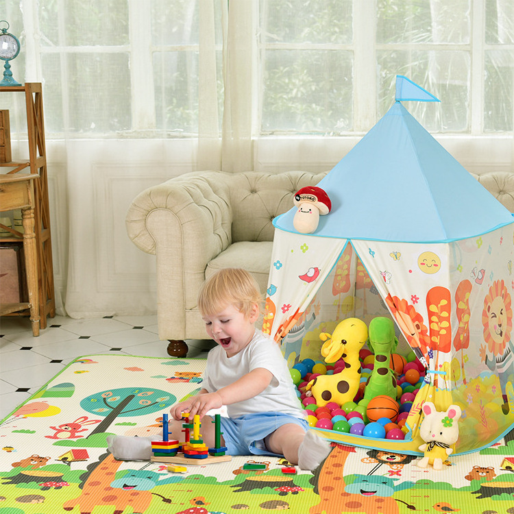 Children's tent indoor playhouse family boy and girl baby princess castle small house ball pool playhouse yurt