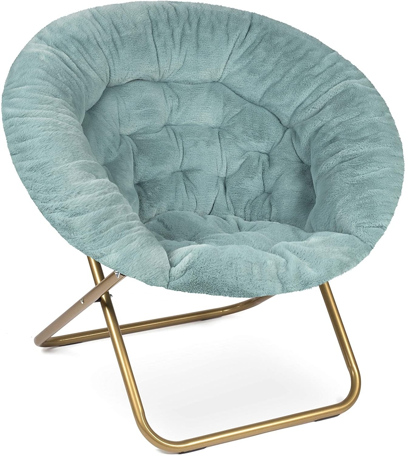 Indoor garden living room shop Cozy Chair/Faux Fur Saucer Chair for Bedroom moon chair relax folding foldable.