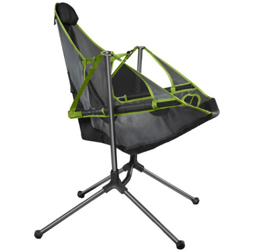 outdoor portable folding rocking aluminium reclining beach chair reclining camping chair