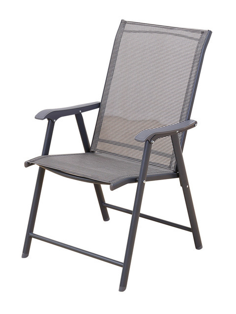 Patio Sling Fabric steel Chair adjustable ,Outdoor Sturdy metal Frame Chair for Garden, Backyard, Porch, All Weatherproof