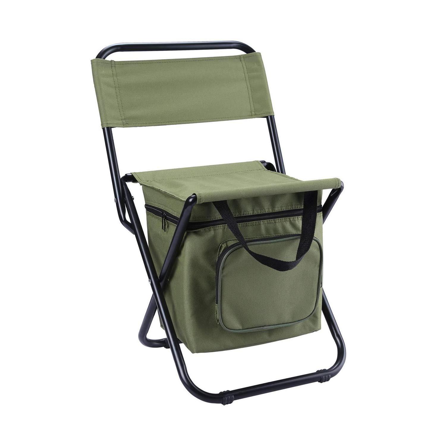 Modern Portable Outdoor Folding Ice Pack Chair 3-in-1 Insulated Storage for Recreational Camping Park Fishing