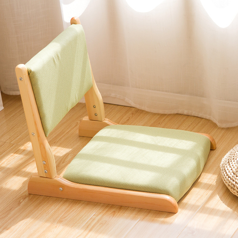 Tatami Chai ,Foldable Meditation Floor Chair, Lazy Sofa  with Cushion, Legless seat