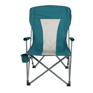 Outdoor portable recliner with folding armrests equipped with home beach leisure fabric camping director chair