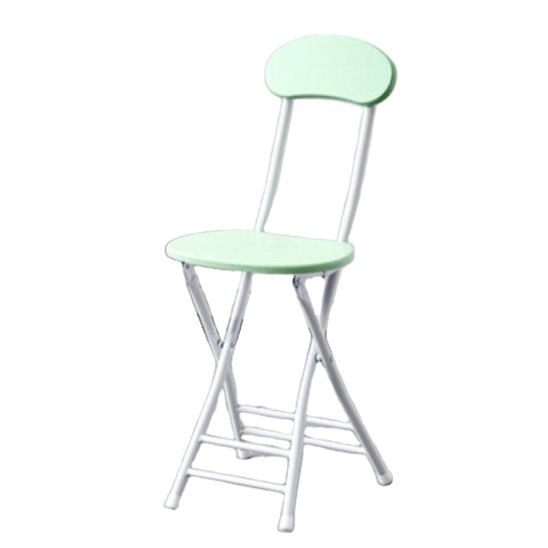 Collapsible stool folding family dining chair back training chair simple computer chair folding stool stand independently