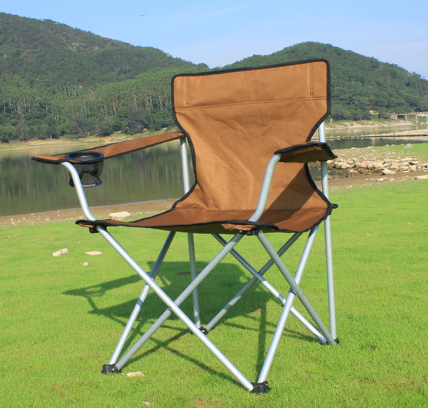 Customized Outdoor Folding Metal Chair Modern Design Beach and Picnic Chair with Easy-to-Carry Bag Basics Camping Furniture