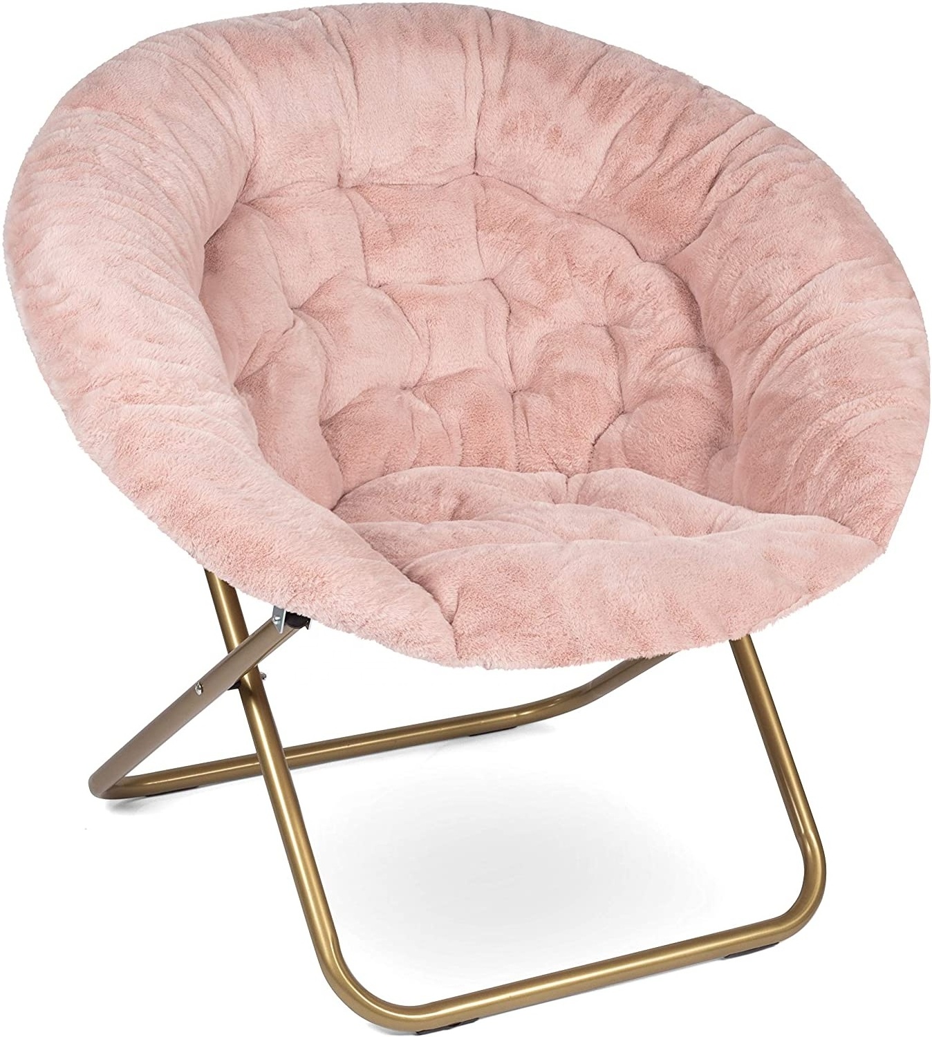 Indoor garden living room shop Cozy Chair/Faux Fur Saucer Chair for Bedroom moon chair relax folding foldable.