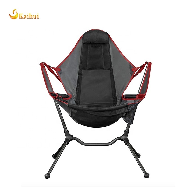 Portable New Recliner Luxury Ultralight Outdoor Telescopic Foldable Canvas Hammock Chair Folding Camping Chair with Bag