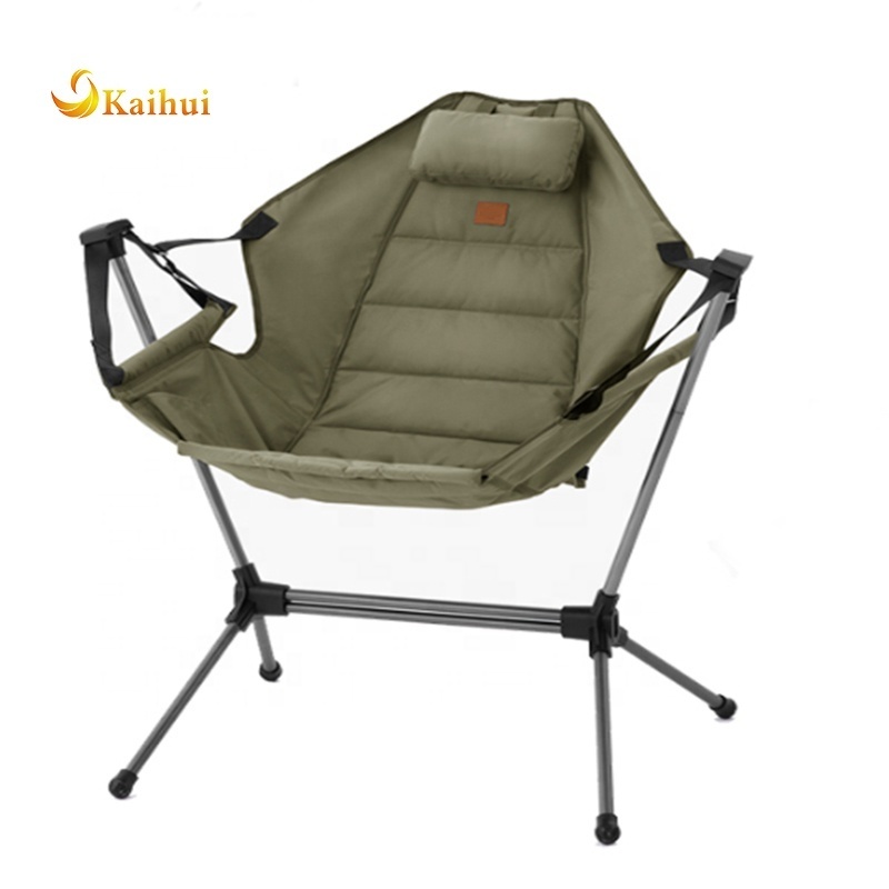 Portable New Recliner Luxury Ultralight Outdoor  Hammock Chair Folding Camping Chair with Bag