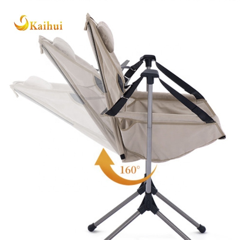 Portable New Recliner Luxury Ultralight Outdoor  Hammock Chair Folding Camping Chair with Bag