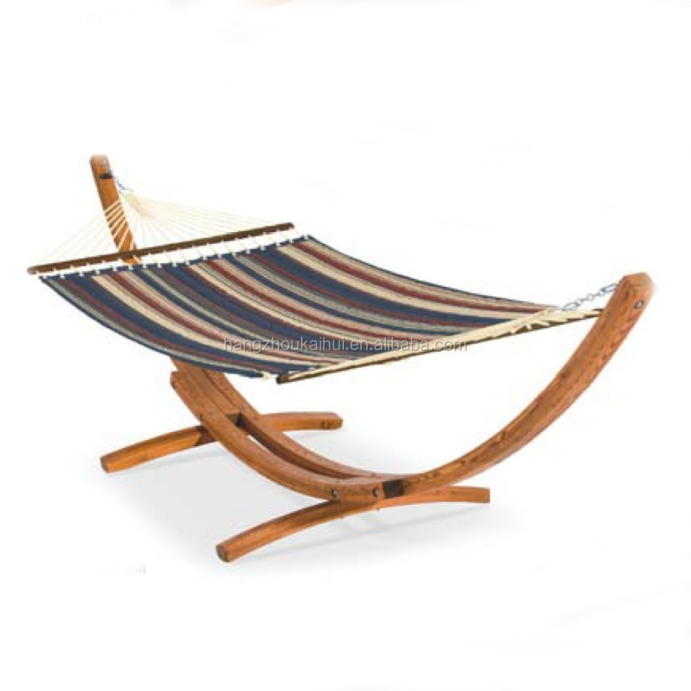 Quality hammock with wooden stand