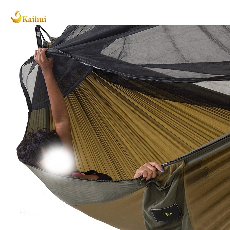 Lightweight And Durable  Double Camping Hammock With Mosquito Net