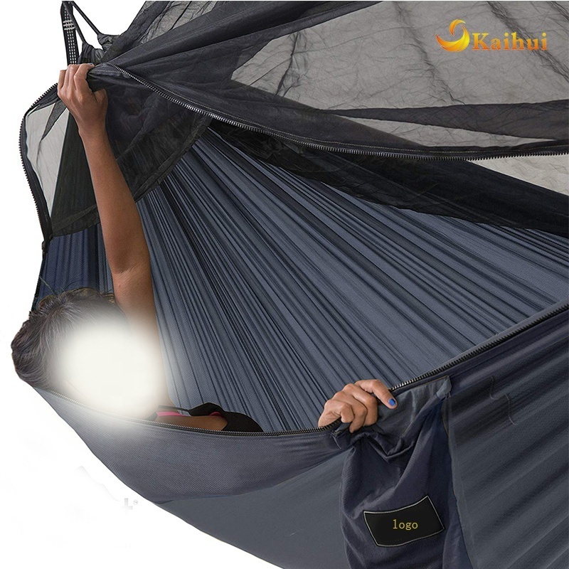 Lightweight And Durable  Double Camping Hammock With Mosquito Net