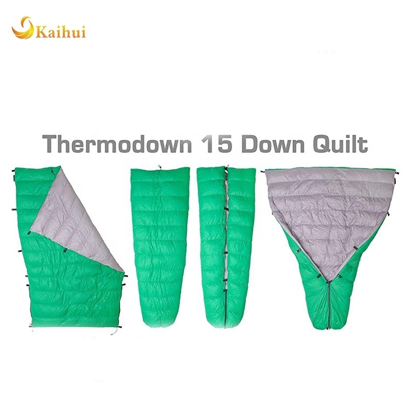 Ultralight Cold Weather 3 Season Quilt Down Sleeping bag for Camping, Backpacking and Hammocks