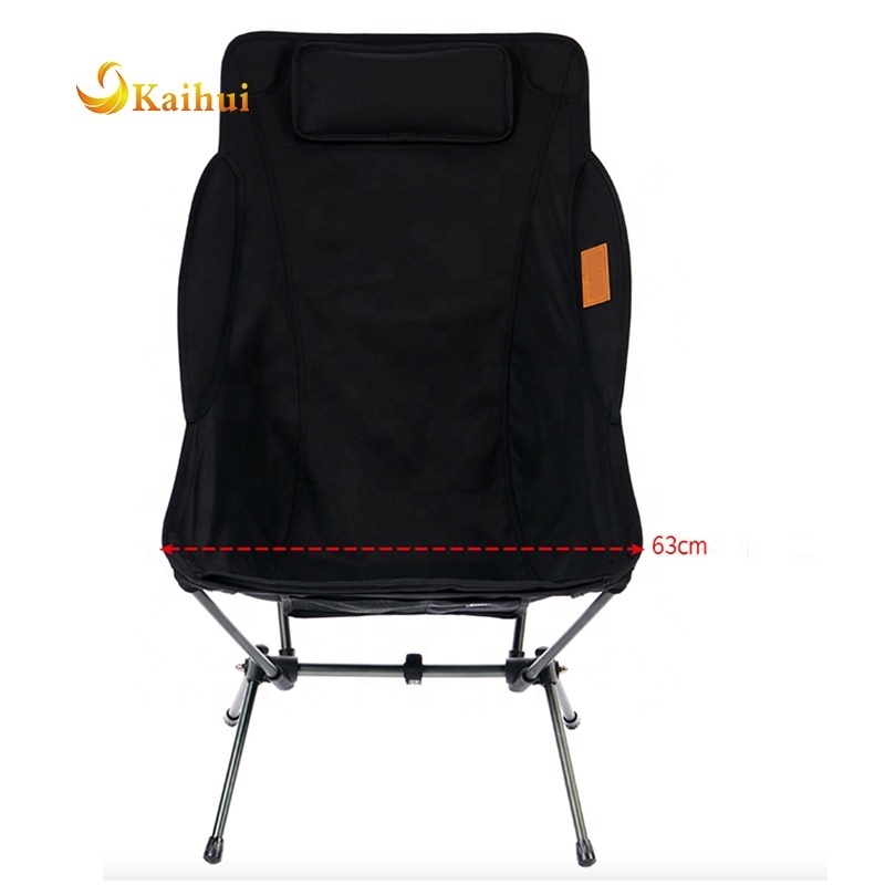 Hevy Duty Portable Lihgtweight Wide Version 2 Step High Back Camping Chair With Carry Bag