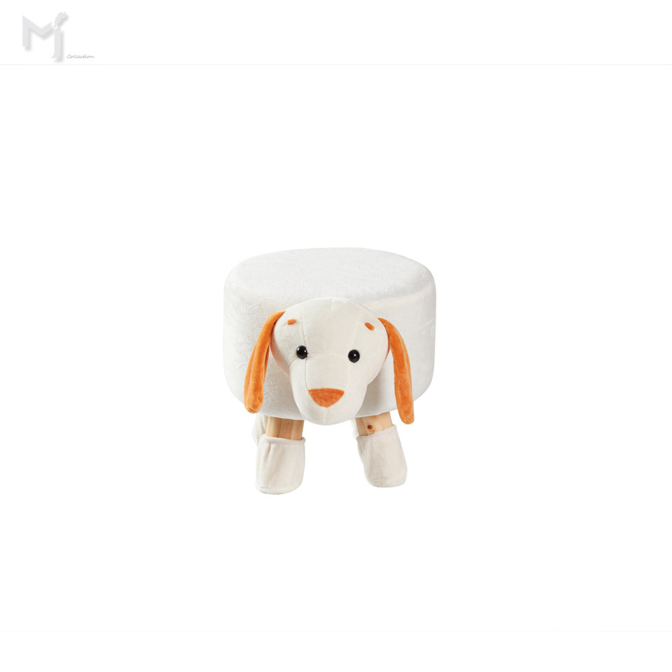 Washable Animal Ottoman, Kids Footrest Stool - Small Padded Footrest and Nursery Decor - Stool Cartoon Chair Gifts for Kids