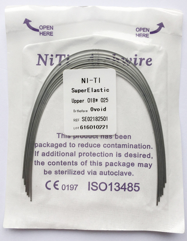 Dental niti wire orthodontic super elastic archwire 1722 lower ovoid