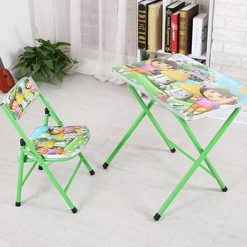 Children Kids Furniture Sets Metal Princess Table And Chair Wood Camping Party Event Kids Ergonomic Study Folding Chair Outdoor