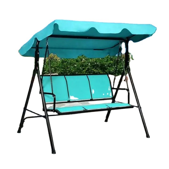 High Quality Garden 3 Seats Canopy Swing Chair Hammock Beach Patio Swing Chair Outdoor Garden Furniture