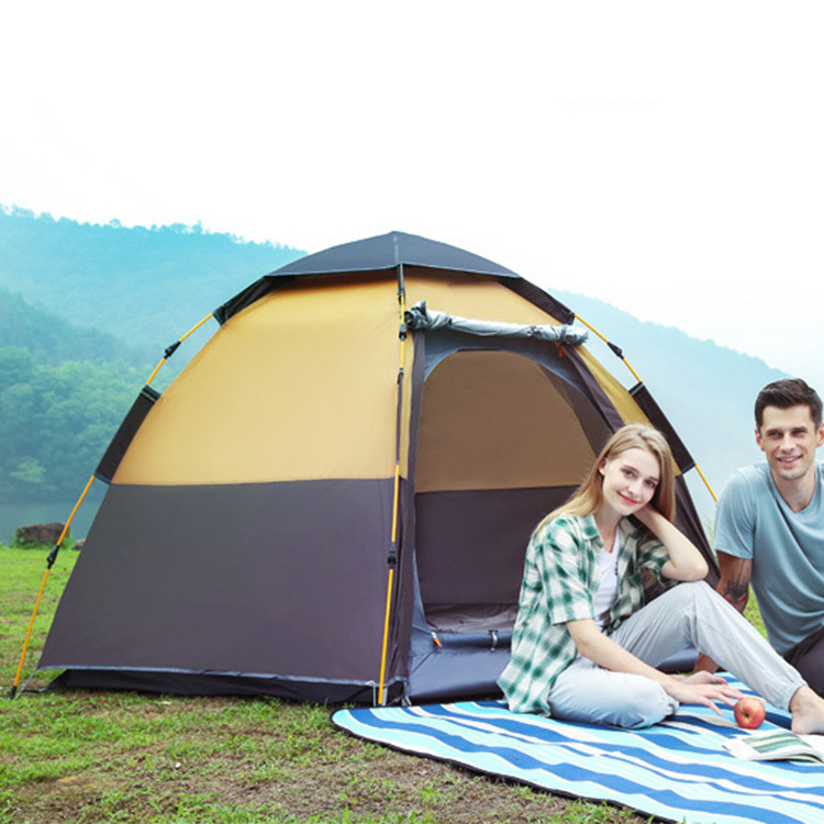 5-6 Person Portable Folding Lightweight Outdoor Camping Wholesale Automatic Waterproof Pop Up Dome Tent